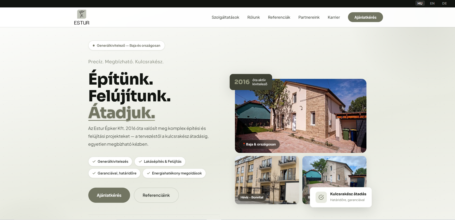 Weboldal példa